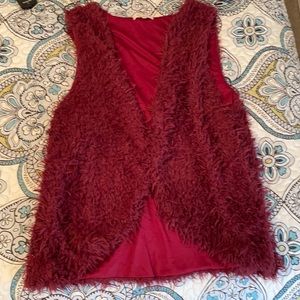 Boutique style furry vest
